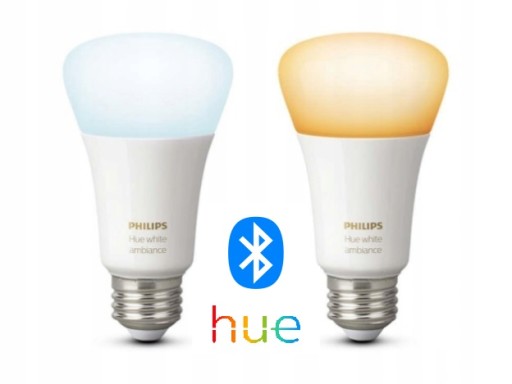 PHILIPS HUE WHITE AMBIANCE 2X E27 BT СВЕТОДИОДНЫЕ ЛАМПЫ