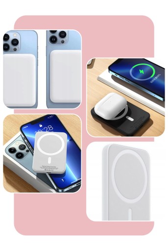 POWERBANK БЫСТРАЯ ЗАРЯДКА MAGSAFE 5000MAH БЕЛЫЙ