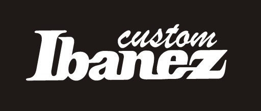 Наклейка с логотипом IBANEZ CUSTOM на грифе гитары