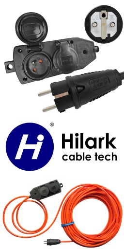 H07BQ-F Удлинительный кабель из полиуретана 3x1,5 20 м РАЗДЕЛИТЕЛЬ 4+1