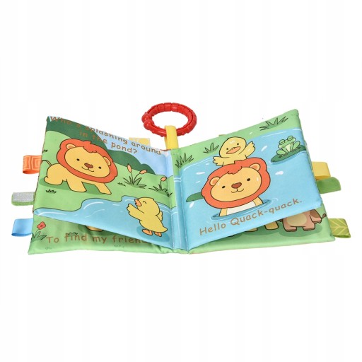 Книга из мягкой ткани 15см*15см.