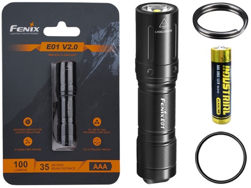 Ручной фонарик Fenix ​​E01 V2.0 черный E01V2.0 черный МИНИАТЮРНЫЙ LED