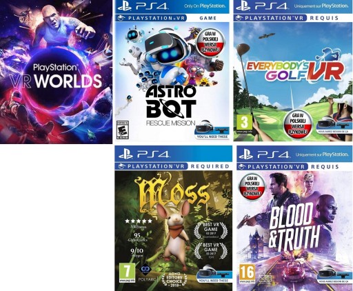 КАМЕРА SONY PLAYSTATION VR ZVR2 2 x MOVE 5 GAMES