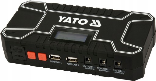 YATO JUMP STARTER POWERBANK АВТОМОБИЛЬНОЕ ПУСКОВОЕ УСТРОЙСТВО 12000мА 12В