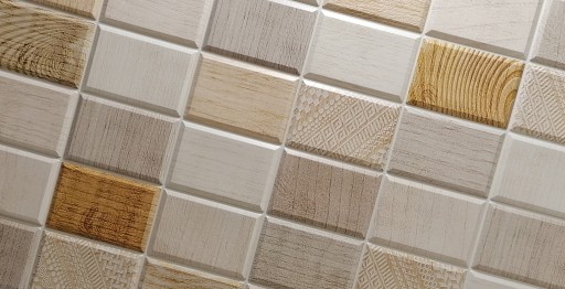 Стеновые панели Деревянная мозаика 3D ПВХ MAT WOOD 10x