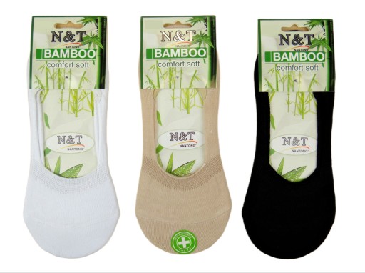 Носки-балерины женские BAMBOO x3, мягкий узор SM74, размер 39-41