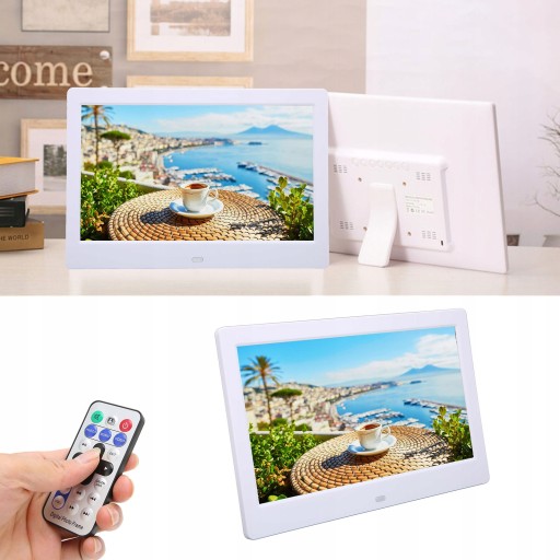 Цифровая фоторамка HD 10,1 дюйма с разрешением 1024x600 пикселей