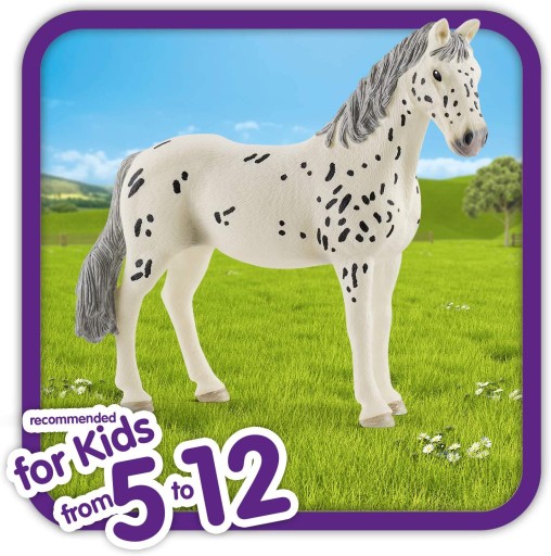 SCHLEICH 13910S MARE KNABSTRUPPER ЛОШАДЬ-САШЕТ