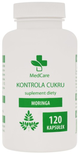 Odchudzanie - Kontrola cukru - BIO MORINGA 120 Kapsułek po 600 mg