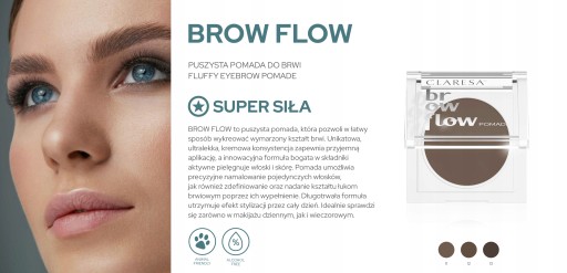 Пушистая помада для бровей Claresa MEDIUM BROWN 02