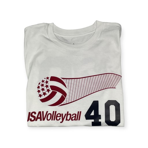 Мужская белая футболка ADIDAS VOLLEYBALL S 40