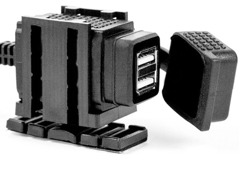 МОТОЦИКЛОВЫЕ РОЗЕТКИ – 2 X USB – 3,1 А – КАБЕЛЬ 1,8 М
