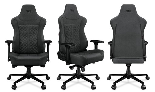 Fotel gamingowy biurowy YUMISU 2052 Magnetic Tkanina Gray Black