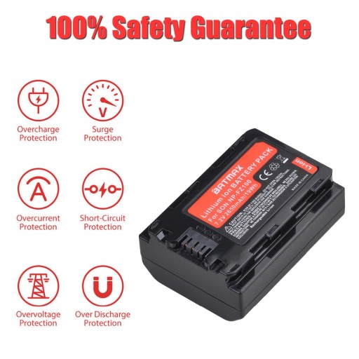 Bateria SONY NP-FZ100 A9 A7III 3 A7R III -2600mAh
