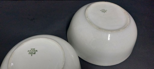 2 керамические миски Arabia Finland, винтажный дизайн 1949-1964 гг.