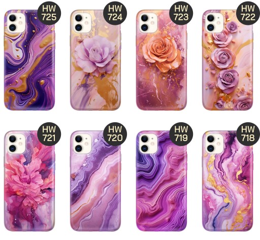 ETUI DO IPHONE 11 WZORY RÓŻOWY MARMUR PURPURA RÓŻ MARMUR OBUDOWA POKROWIEC
