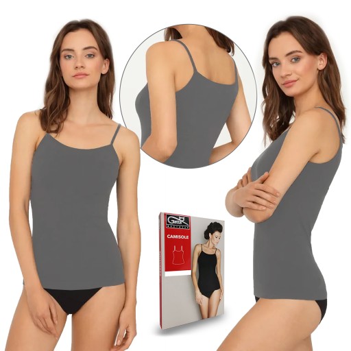 Майка GATTA CAMISOLE, grigio, XL