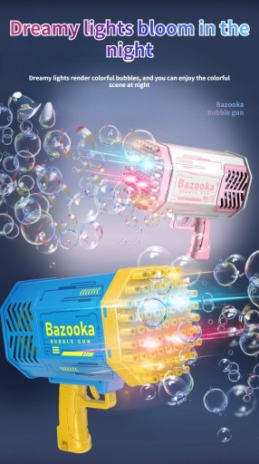 Ракета-пистолет Bubble Gun с пузырьковой батареей, 69/70 отверстий