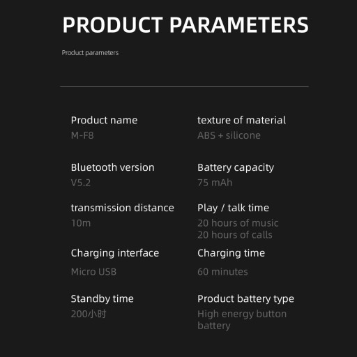 Беспроводные Bluetooth-наушники Водонепроницаемые бизнес-наушники с объемным звуком Черные