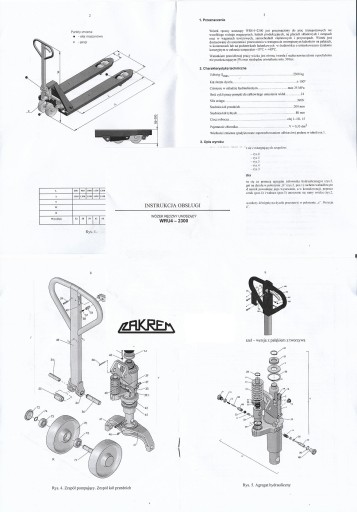 ГРУЗОВИК PALECIAK WRU4-2500 PTP 2500кг 1150