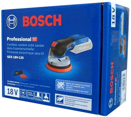 Аккумуляторная шлифовальная машинка Bosch GEX 18V-125 Корпус