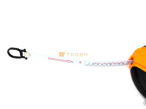 Компактная стальная рулетка 16 мм, 30 м, TEGER