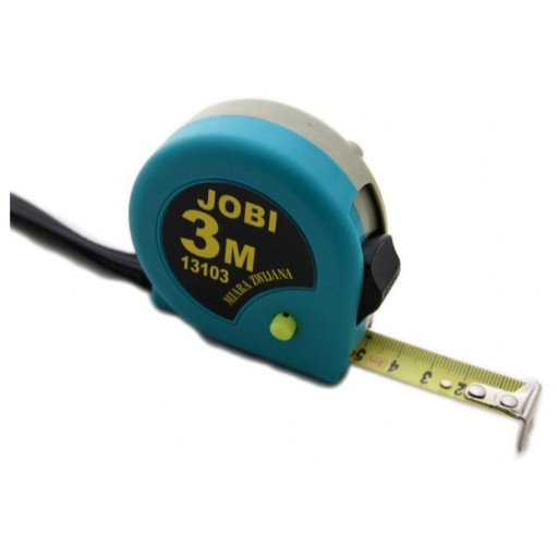 ZESTAW MIARA ZWIJANA 3M x 19MM MIARKA METRÓWKA METALOWA 24 SZTUKI JOBI