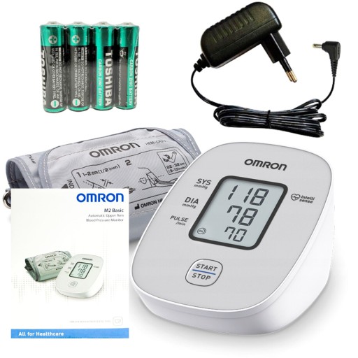 НАБОР OMRON M2 BASIC ДЛЯ МОНИТОРА АРТЕРИАЛЬНОГО ДАВЛЕНИЯ НА ПЛЕЧЕ ++