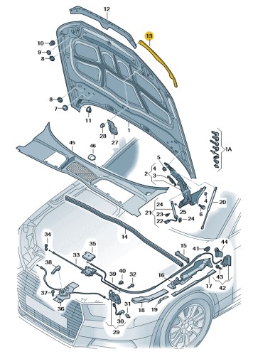 НОВЫЙ ОРИГИНАЛЬНЫЙ ОГРАНИЧИТЕЛЬ БЕЗОПАСНОСТИ AUDI OE 8W0823125