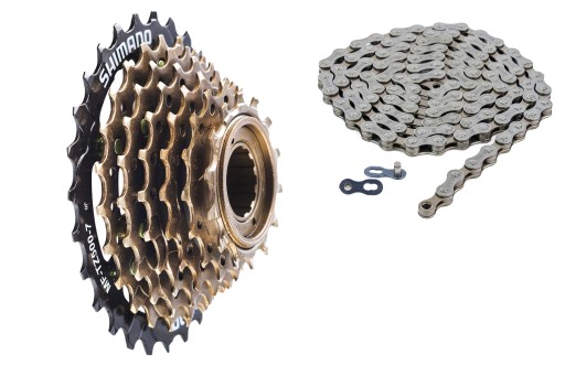 КОМПЛЕКТ FREESPEED + ЦЕПЬ SHIMANO TOURNEY MF-TZ500 7-RZ + KMC Z7
