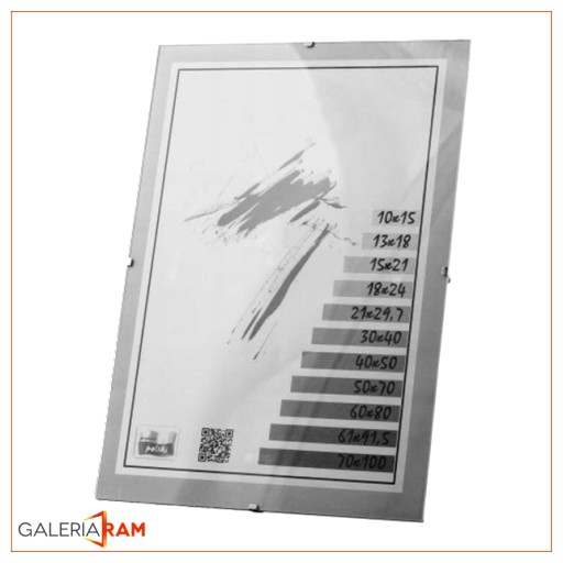 PLEXI ANTYFRAME 58x85 85x58 см КАРТИНА белая СТОРОНЫ