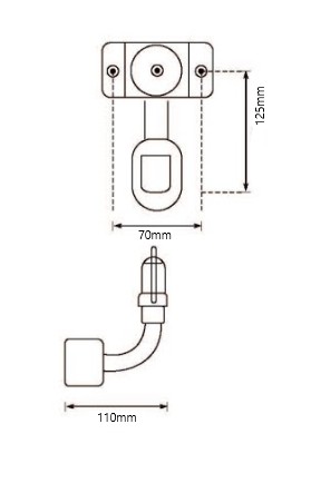 LAMPA BŁYSKOWA KOGUT 36 LED 12/24V FLEX + TRZPIEŃ TYP O MOCOWANIE LAMPY