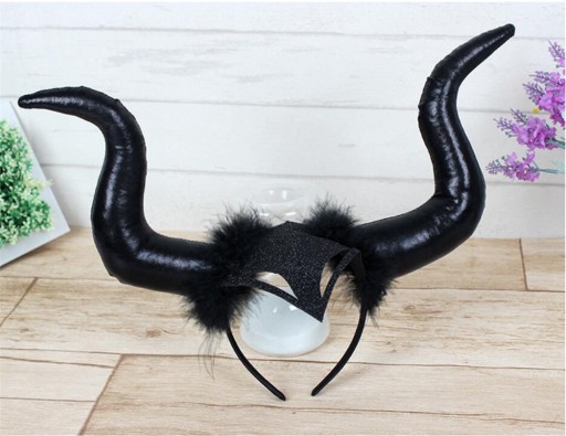 Костюм Diabolina Witch Maleficent с рогами 6-7 лет Хэллоуин
