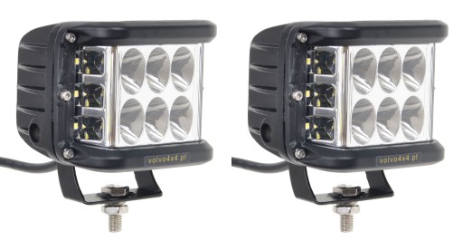 REFLEKTORY LAMPY ROBOCZE LED 40W PRZÓD BOKI 12/24V
