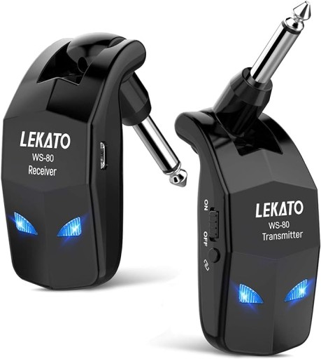 Беспроводная гитарная система 2,4 ГГц, приемник LEKATO WS80