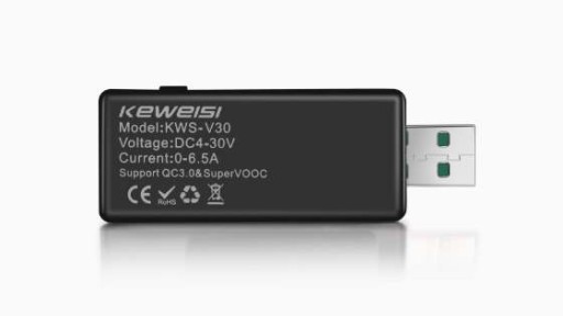 WOLTOMIERZ AMPEROMIERZ USB TESTER LCD KOLOR V30