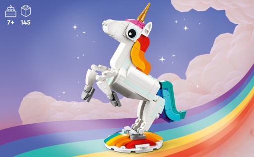 LEGO 31140 3W1 JEDNOROŻEC MAGICZNY DLA DZIEWCZYNKI ZABAWKA NA PREZENT 24H