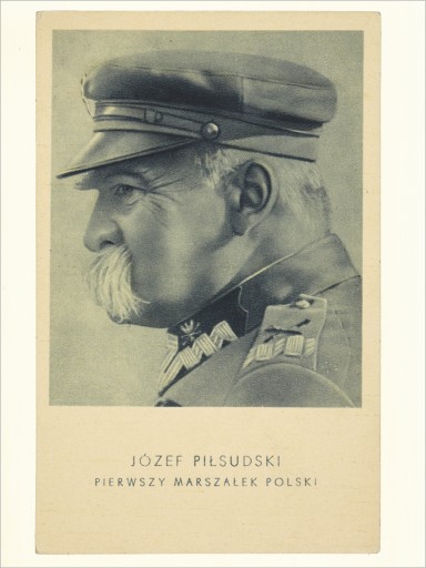 Плакат ПИЛСУДСКИЙ 1934 г. 30x40см M16