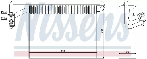 ИСПАРИТЕЛЬ КОНДИЦИОНЕРА ВОЗДУХА NISSENS 92177
