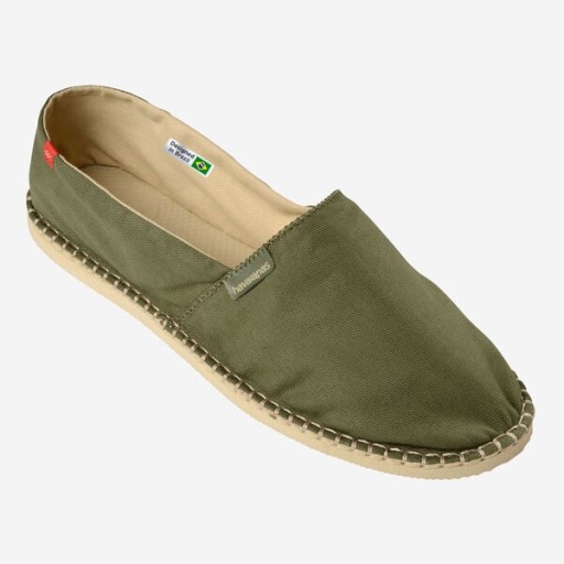 МУЖСКИЕ Эспадрильи цвета хаки с логотипом HAVAIANSA ДЛЯ ЛЕТА 42 2AXC2*