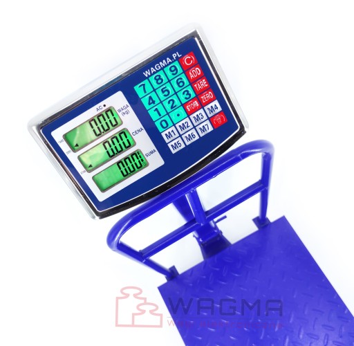 WAGA ELEKTRONICZNA 300 KG 50x40 MAGAZYNOWA KALKULACYJNA TOWAROWA SKLEPOWA
