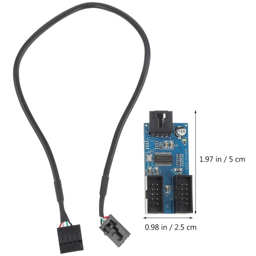 Переходник с 9-контактным разъемом USB для карты расширения