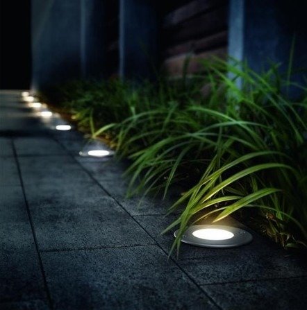 Lampa najazdowa dogruntowa 6W multicolor IP65