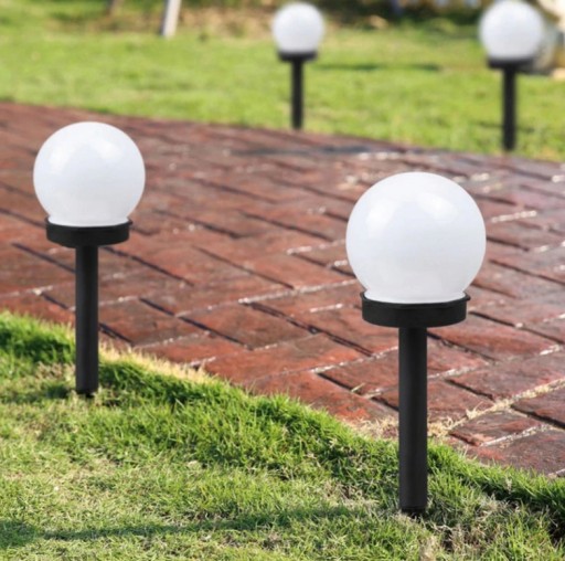 Светодиодный садовый светильник SOLAR BALL WHITE 10 см