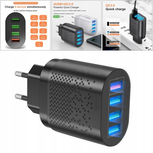 Блок быстрой зарядки Блок зарядного устройства USB