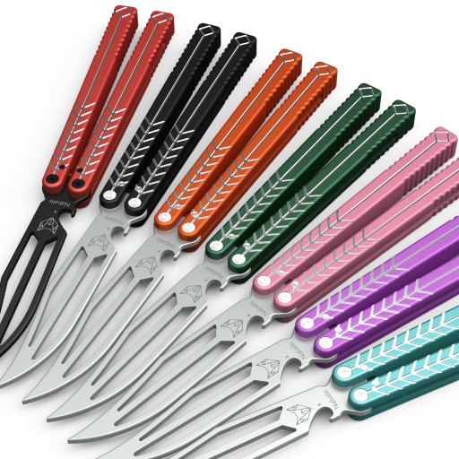 Фиолетовый с открывашкой Nabalis Balisong Vulp V2 (