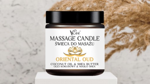 ŚWIECA DO MASAŻU NATURALNA ODŚWIEŻAJĄCA ORIENTAL OUD VCEE 80G