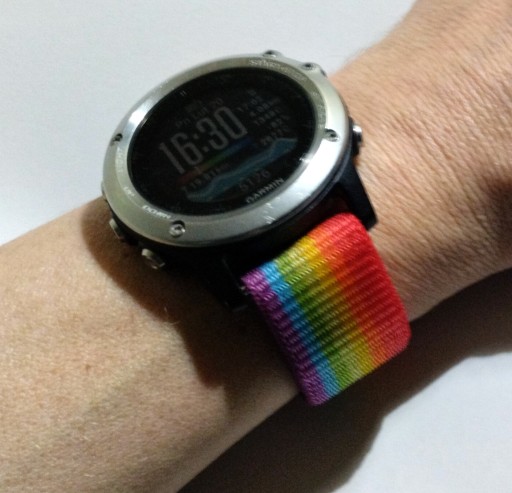 Garmin Fenix ​​Enduro 22 26 мм нейлоновый ремешок Rainbow