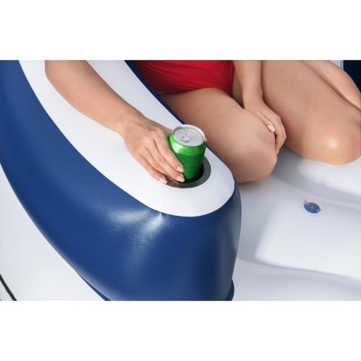 Надувной остров для купания Lazy Dayz 4-местный BESTWAY 239x63,5 + сетка