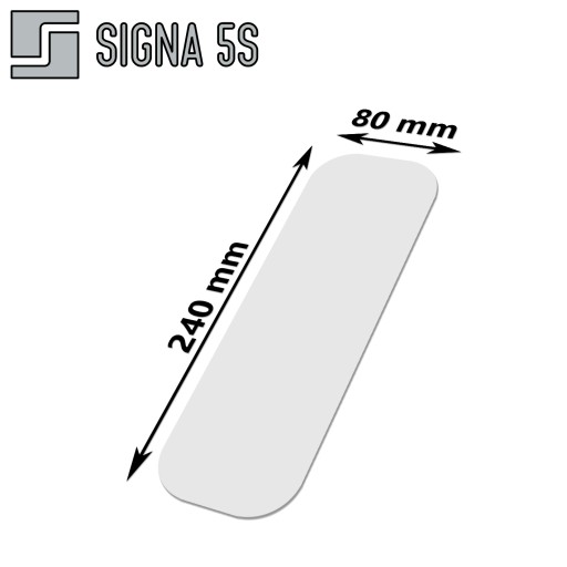 SIGNA 5S Znacznik podłogowy Kształt I 80 wym. 80/240mm, k. biały